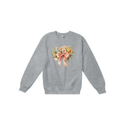 Peach Bow Sweatshirt