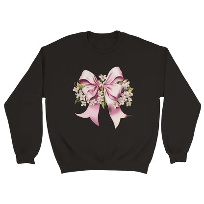 Pink Vintage Bow Sweatshirt